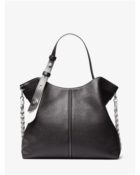 michael kors downtown astor black|Shoulder & Bucket Bags .